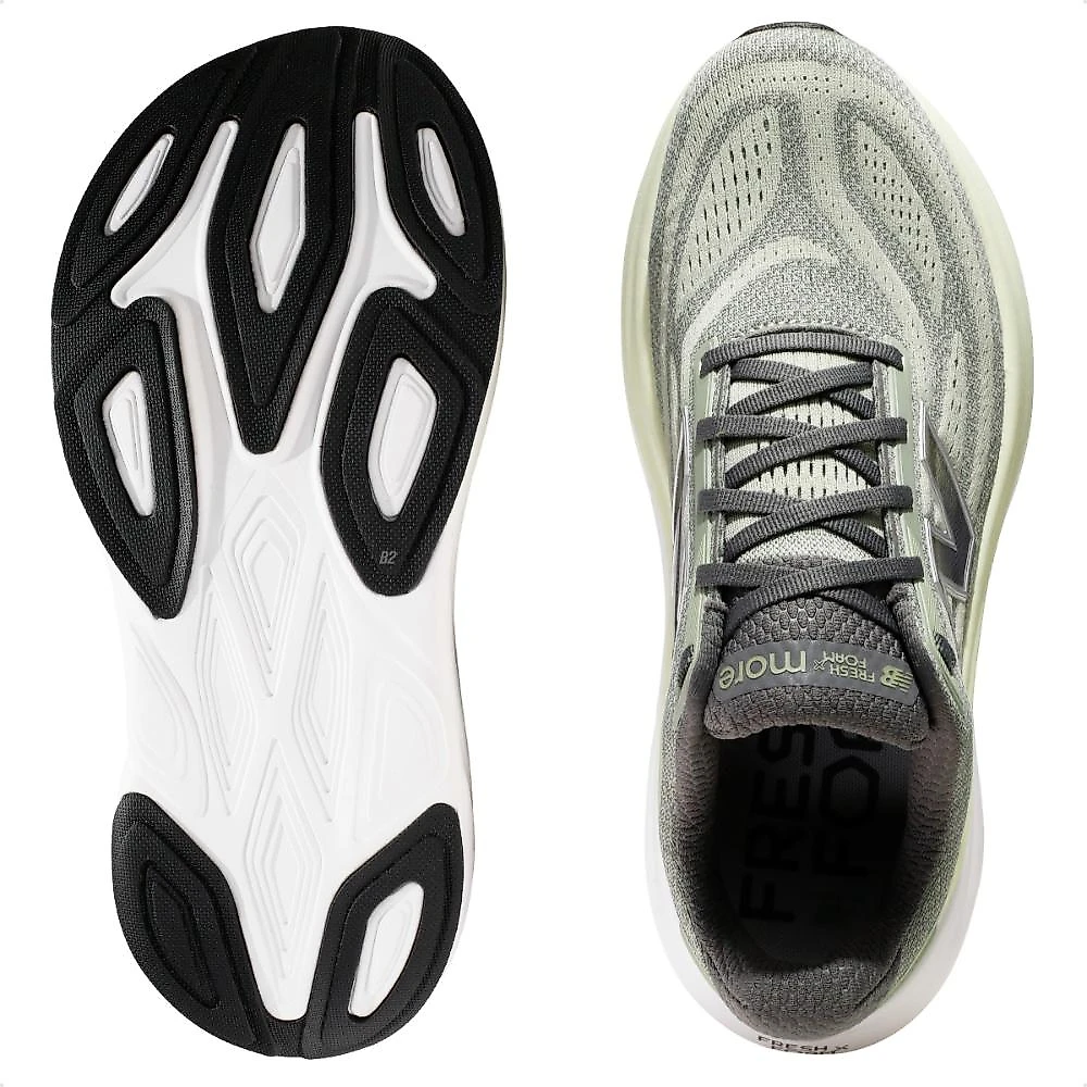 Tênis New Balance More V6 Masculino + 3 Pares de Meias Verde / Cinza - 38