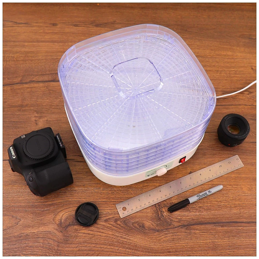 Desidratadora Nutrichef para Alimentos | Multi-Camadas para Uso Doméstico | Ideal para Carne Seca, Frutas, Legumes e Petiscos para Cães | 5 Bandejas.