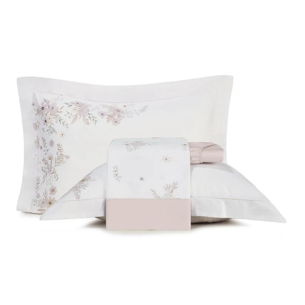 Jogo de Cama Casal Cetim Sublime 4 Peças 300 Fios Floral Altenburg