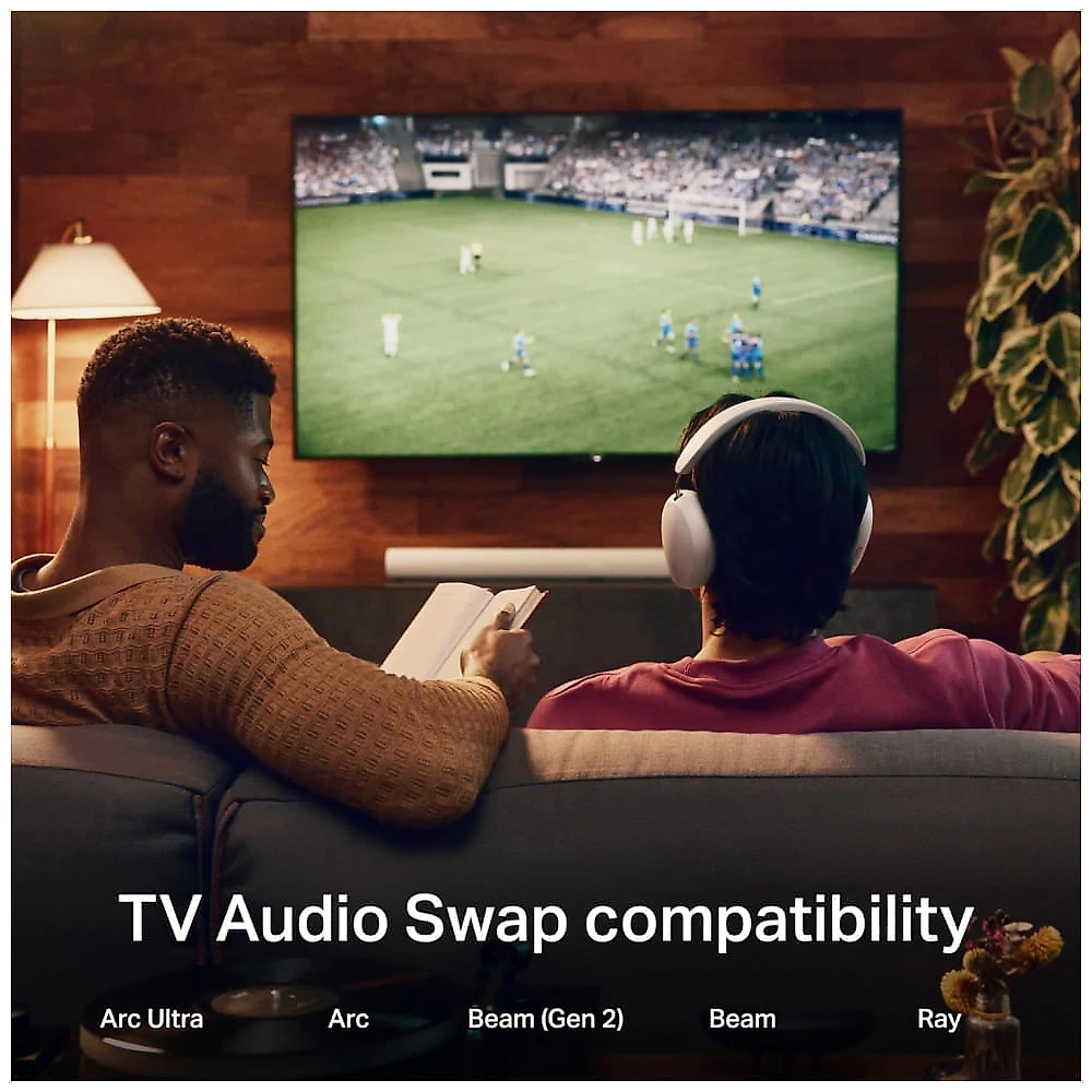 Sonos Ace Fones de Ouvido Sem Fio Over-Ear, Cancelamento Ativo de Ruído, Áudio Espacial Dolby Atmos, Bateria 30h - Preto