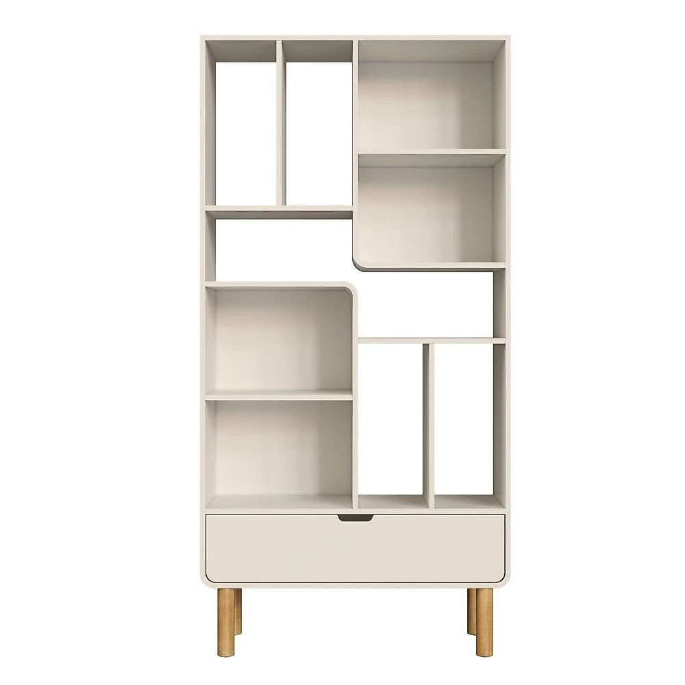 Conjunto Estante e Escrivaninha Orgânica 180cm e 100cm Aura