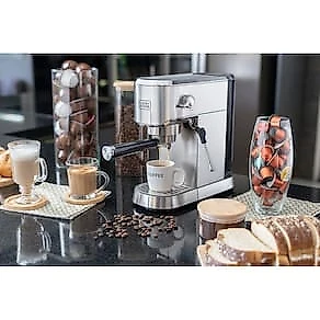 Cafeteira Espresso Black+Decker CEA1200G Gourmand Gris 1200W Multifunções Inox 110V