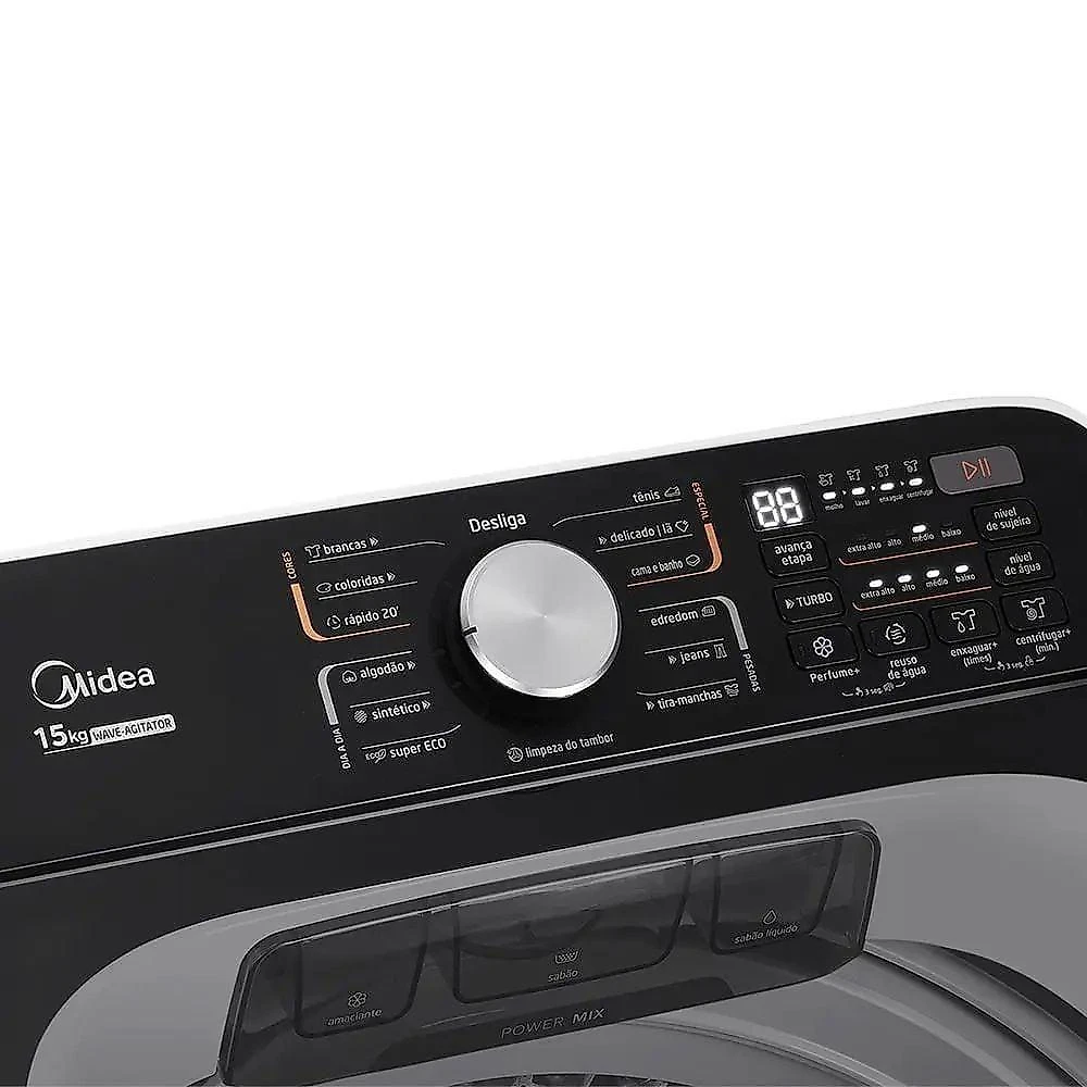 Máquina De Lavar Midea MA512 15kg Wave Agitator Branca 110V
