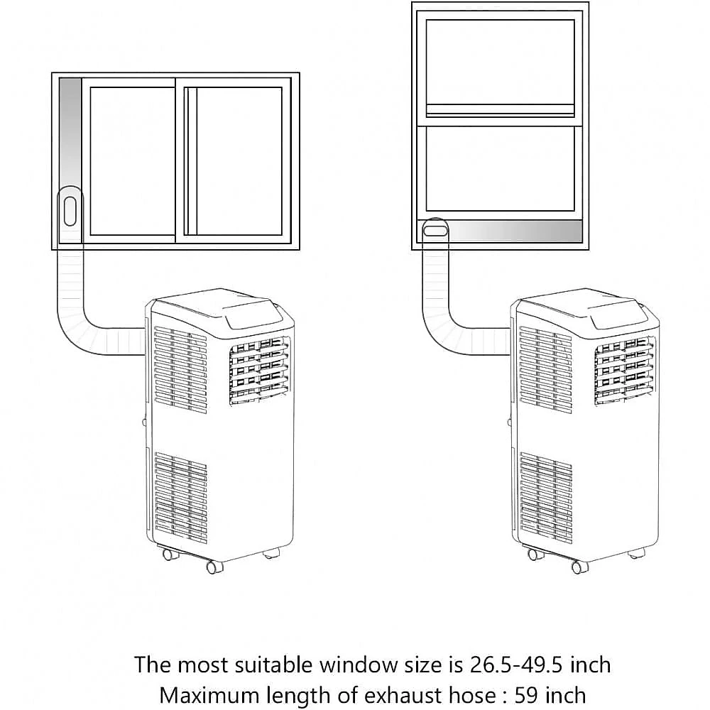 COSTWAY 23048CYPECCSS Climatizador Portátil com Controle Remoto 110V Branco