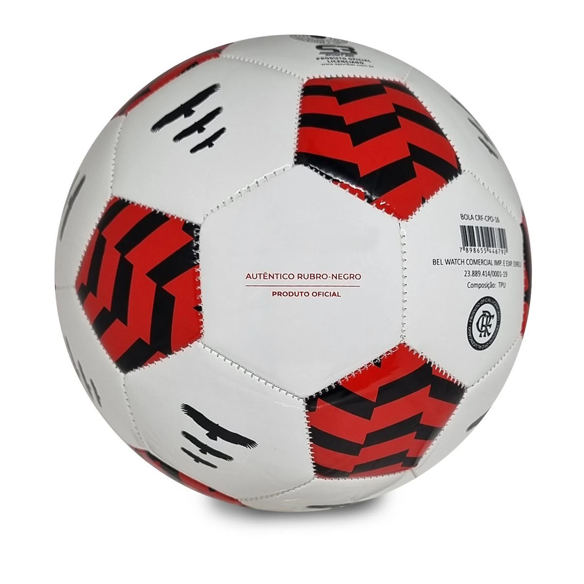 Miniatura Bola Oficial Flamengo Futebol De Campo Crf-Cpo-16 Licenciada