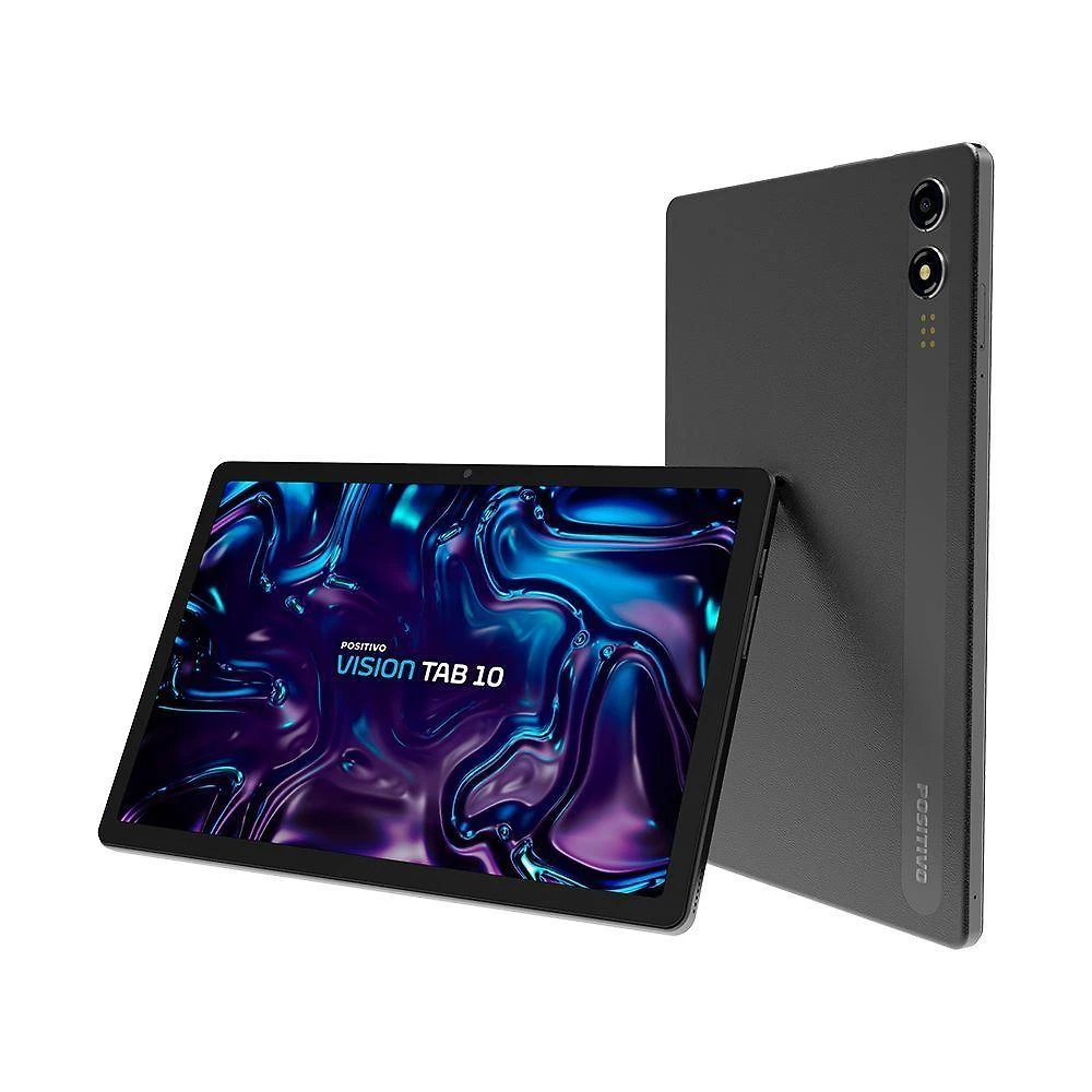 Tablet Positivo Vision Tab 10 4gb Ram 128gb Câmera 13mp E 5mp 10,1" Hd Ips Android 13 - Preto