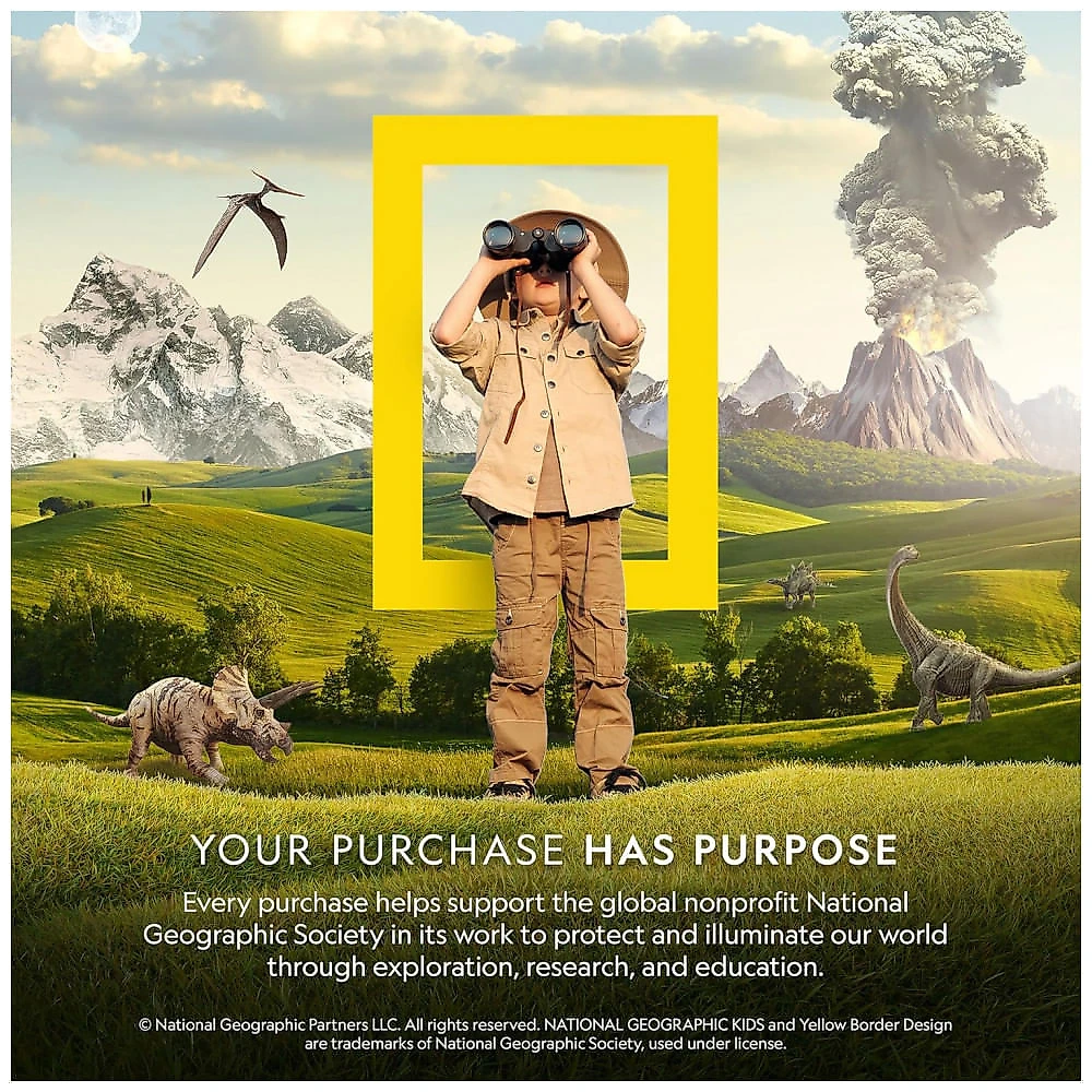 Kit de Escavação Gigante de Gemas Reais – Brinquedo Educativo STEM, Presente Criativo para Crianças com 50 gemas, National Geographic