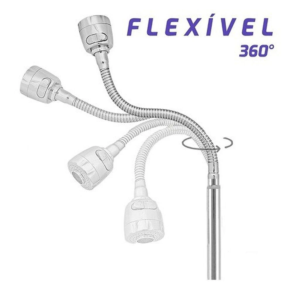 Torneira com Filtro para Cozinha Parede Gourmet 1-4 de Volta em Plástico ABS com Cano Inox OEM