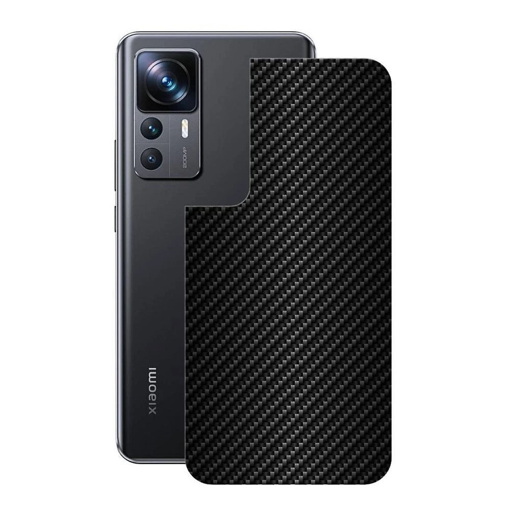 Película Para Xiaomi 12T - Traseira De Fibra De Carbono Preta - Gshield