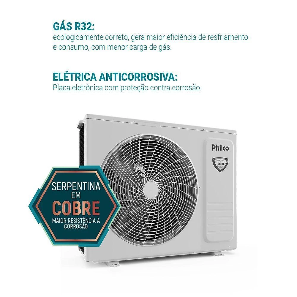 Ar condicionado quadri split philco 42000 btus (hw 12k+12k+12k+12k) quente e frio inverter 220v r32 (pac42qv)