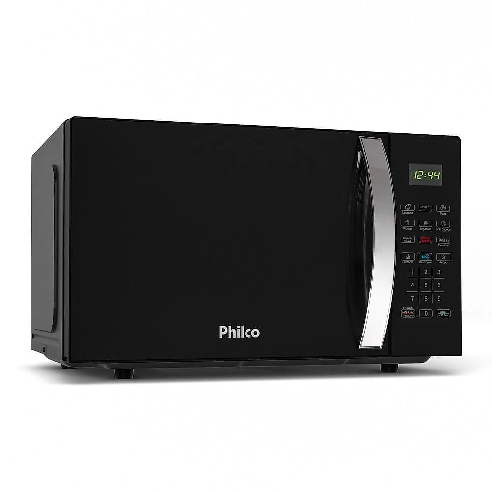 Micro-ondas de Bancada Philco PMO30P 28L 1100W com Limpa Fácil Preto 110V