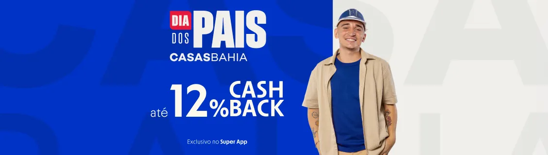 Casas Bahia com até 12% de cashback