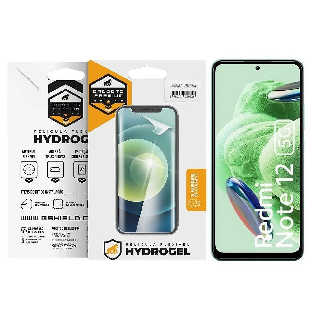 Película Para Redmi Note 12 5g - Hydrogel Gamer Fosca - Gshield