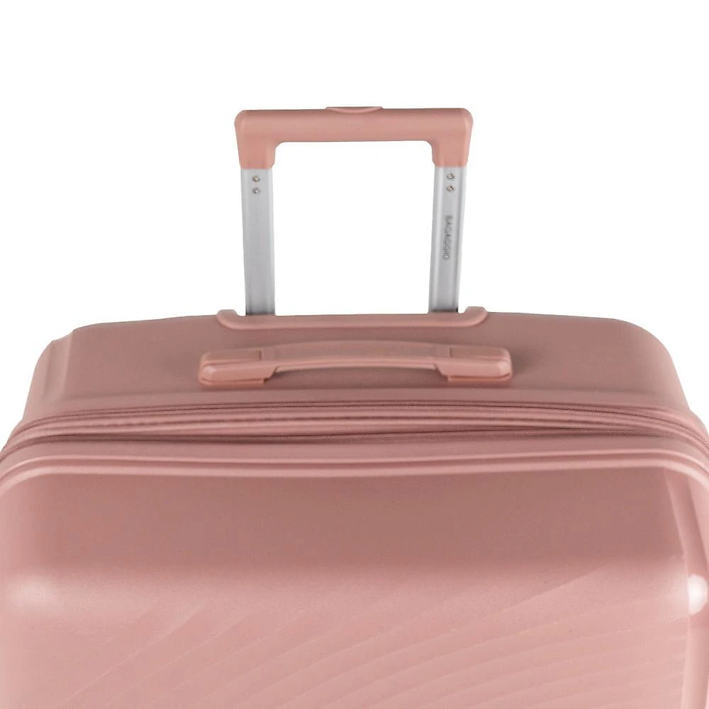Mala de viagem grande 32kg polipropileno 4 rodas cartagena rosé g