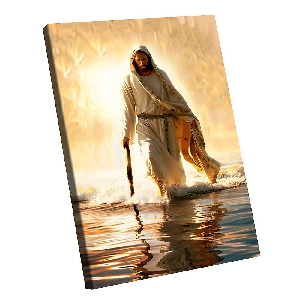 Quadro Decorativo Jesus Caminhando Sobre As águas
