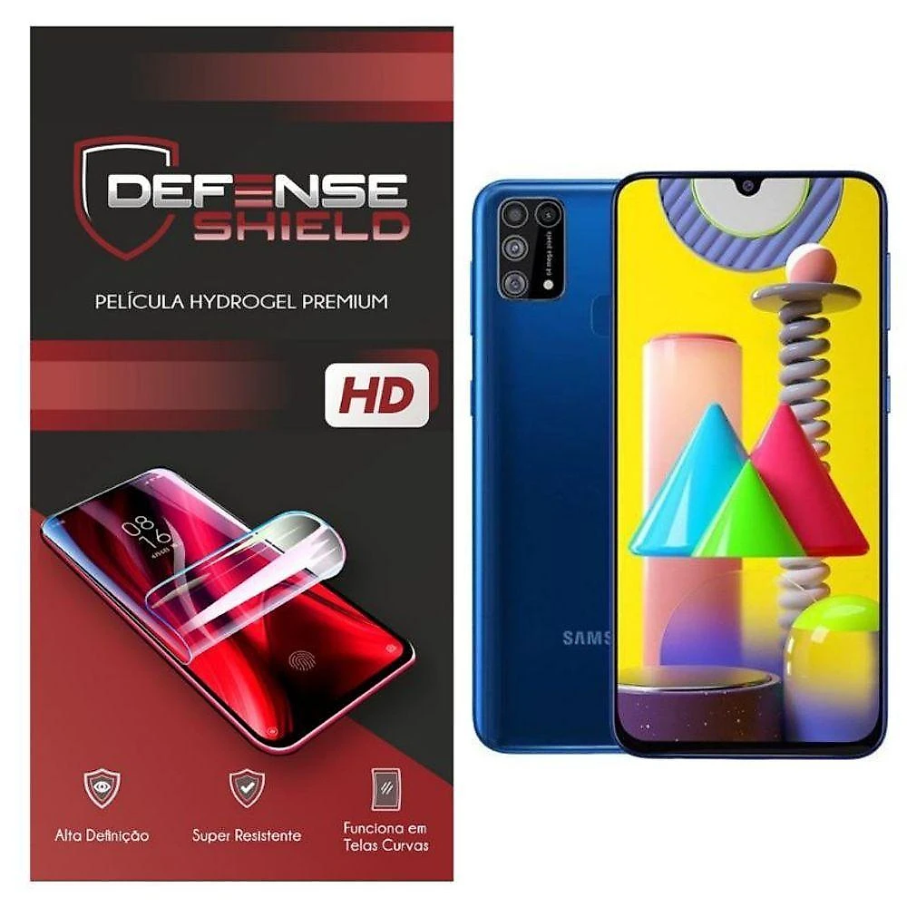 Pelicula Hydrogel Premium Para Galaxy M31 Proteção Frontal + Verso Defense Shield