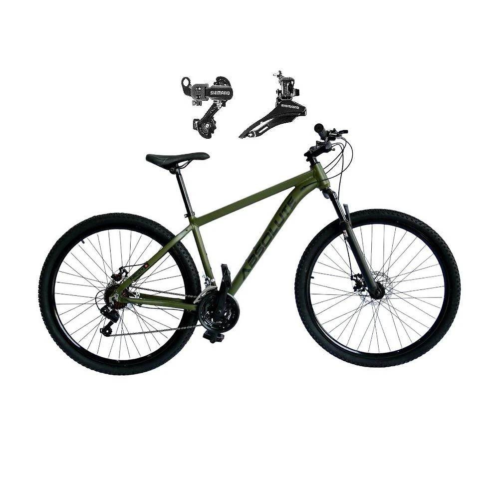Bicicleta Aro 29 Absolute Nero 5 Alumínio 21v Câmbios Shimano Freio A Disco Mountain Bike oliva Tam: 21