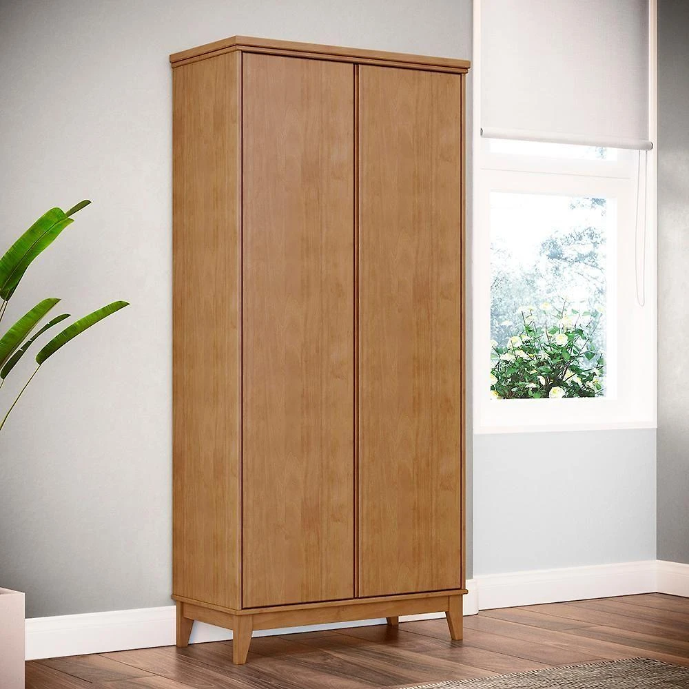 Armario Organizador 2 Portas Mdf 179x83 Cm 2812 Freijo Milani Store