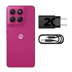 Kit Motorola Moto G47 5G 256GB Rosa + Smartwatch Moto Watch Fit GPS Verde
