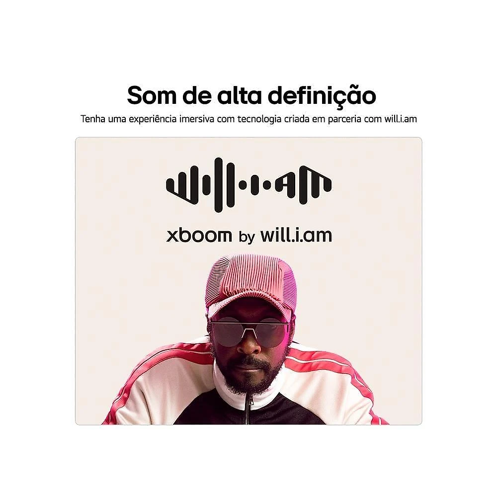 Caixa de som lg xboom bounce bluetooth 40w 30h bateria ai by will.i.am preta