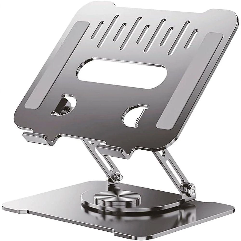 Suporte Para Notebook Ajustável Base Giratória 360o Apoio Dobrável Laptop Até 17 Polegadas Resistente Estável Ergonômico