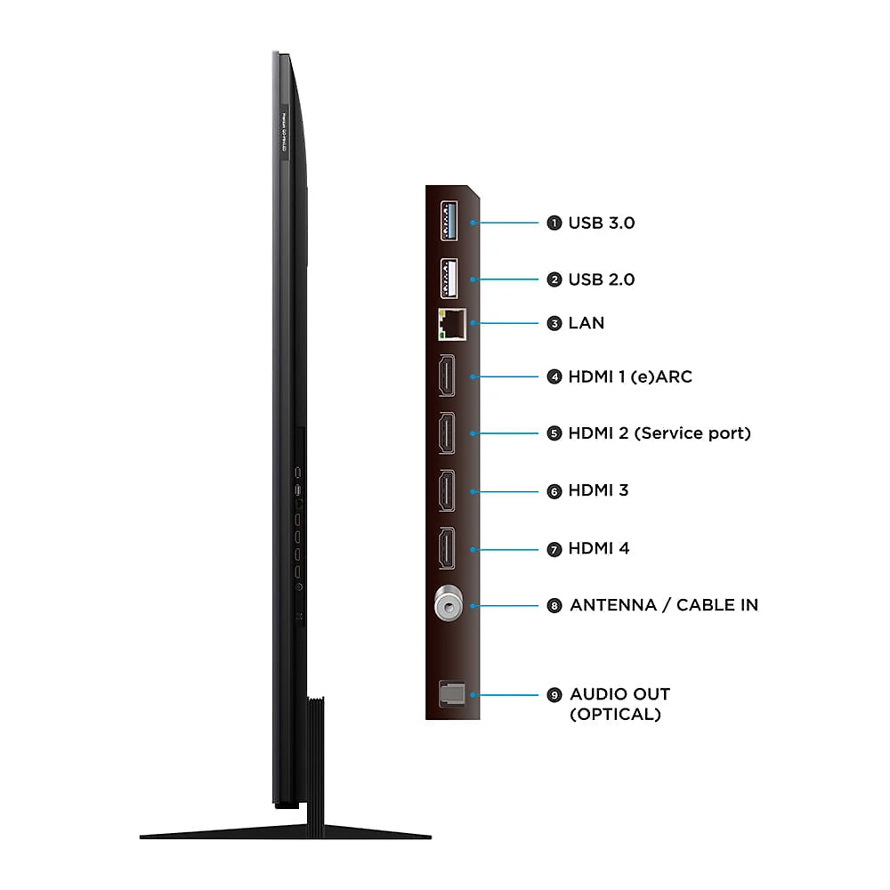 Miniatura Smart TV TCL QD-Mini LED 4K 75" Polegadas com Google Assistente, Dolby Vision IQ e Wi-Fi - 75C7K Bivolt