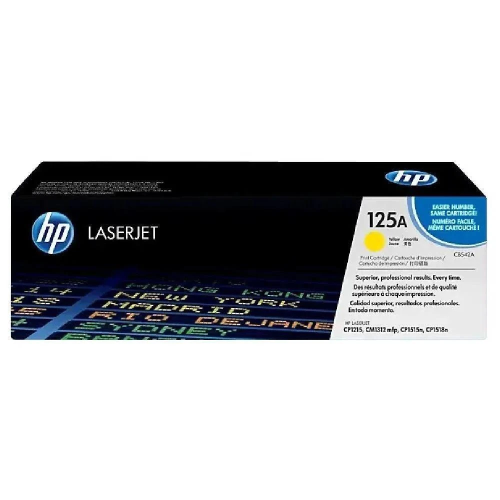 Toner HP 125A CB542A Amarelo Laserjet CP1215 CP1515 CP1518 CM1312 HP