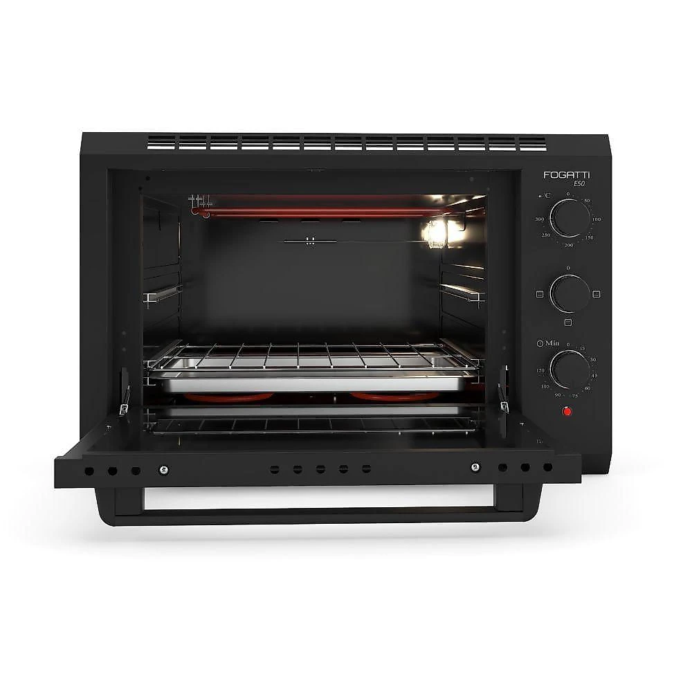 Forno Elétrico Grill E50 De Embutir 50L Fogatti Preto 220V