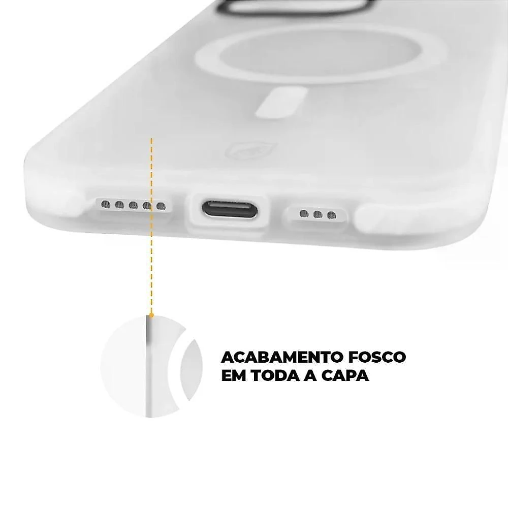 Kit Capa Magsafe Pro Transparente E Pelicula Ultra Glass Para Iphone 15 Pro - Gshield