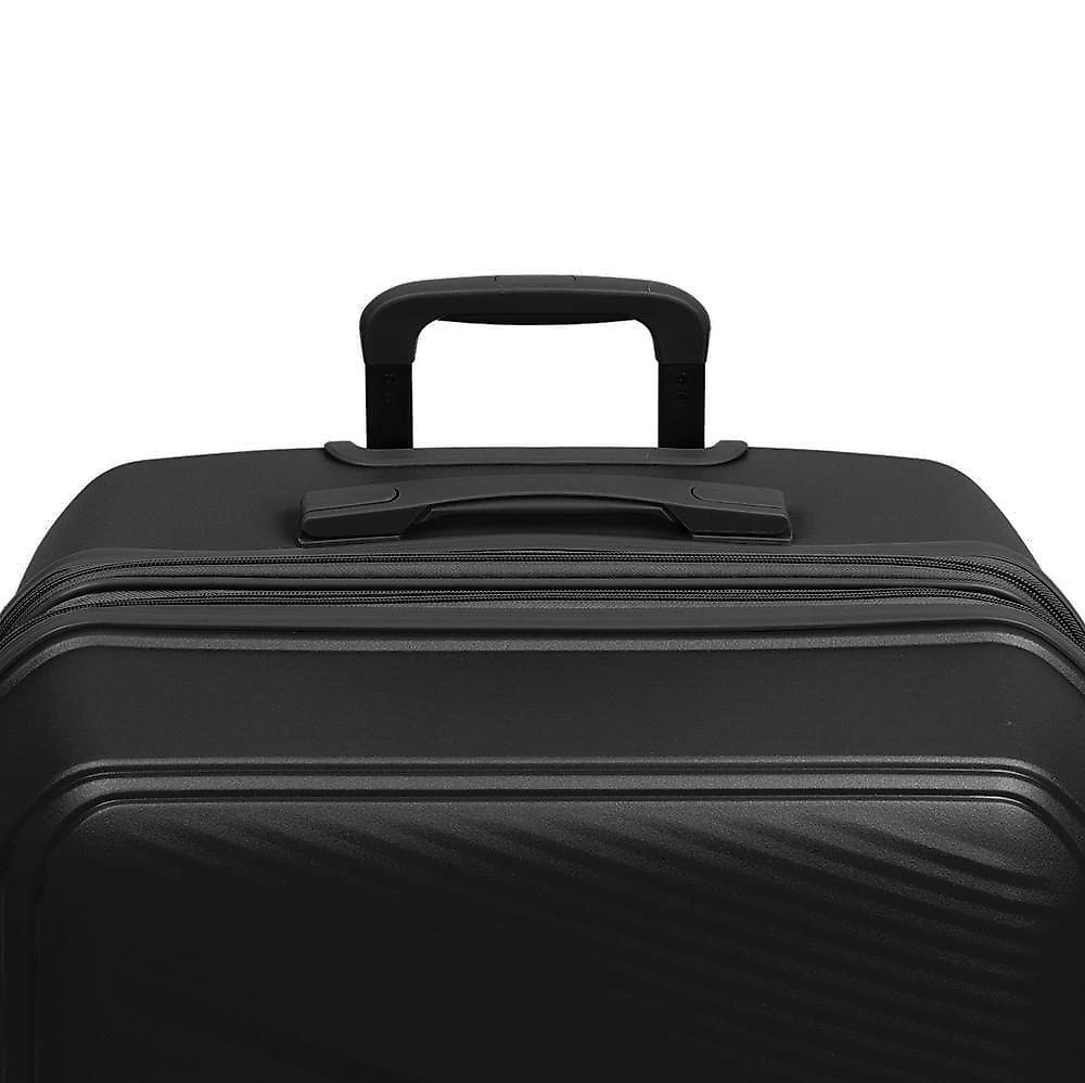 Mala de viagem grande 32 kg polipropileno 4 rodas seul preta g