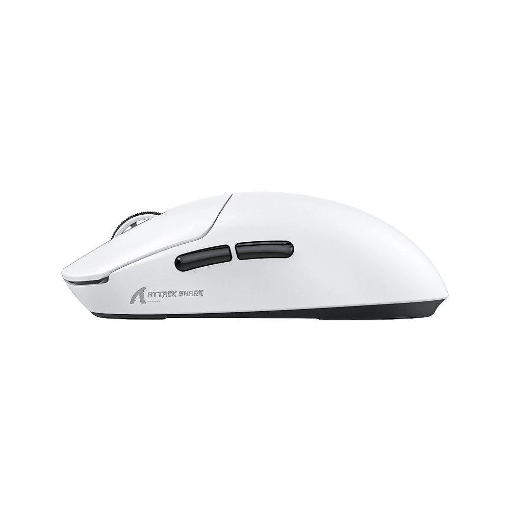 Mouse Gamer Sem Fio Attack Shark X8 Ultra, 42000 DPI, Sensor PAW3950, Switch Óptico Omron, 8K, Tri-Mode, White - X8 ULTRA White