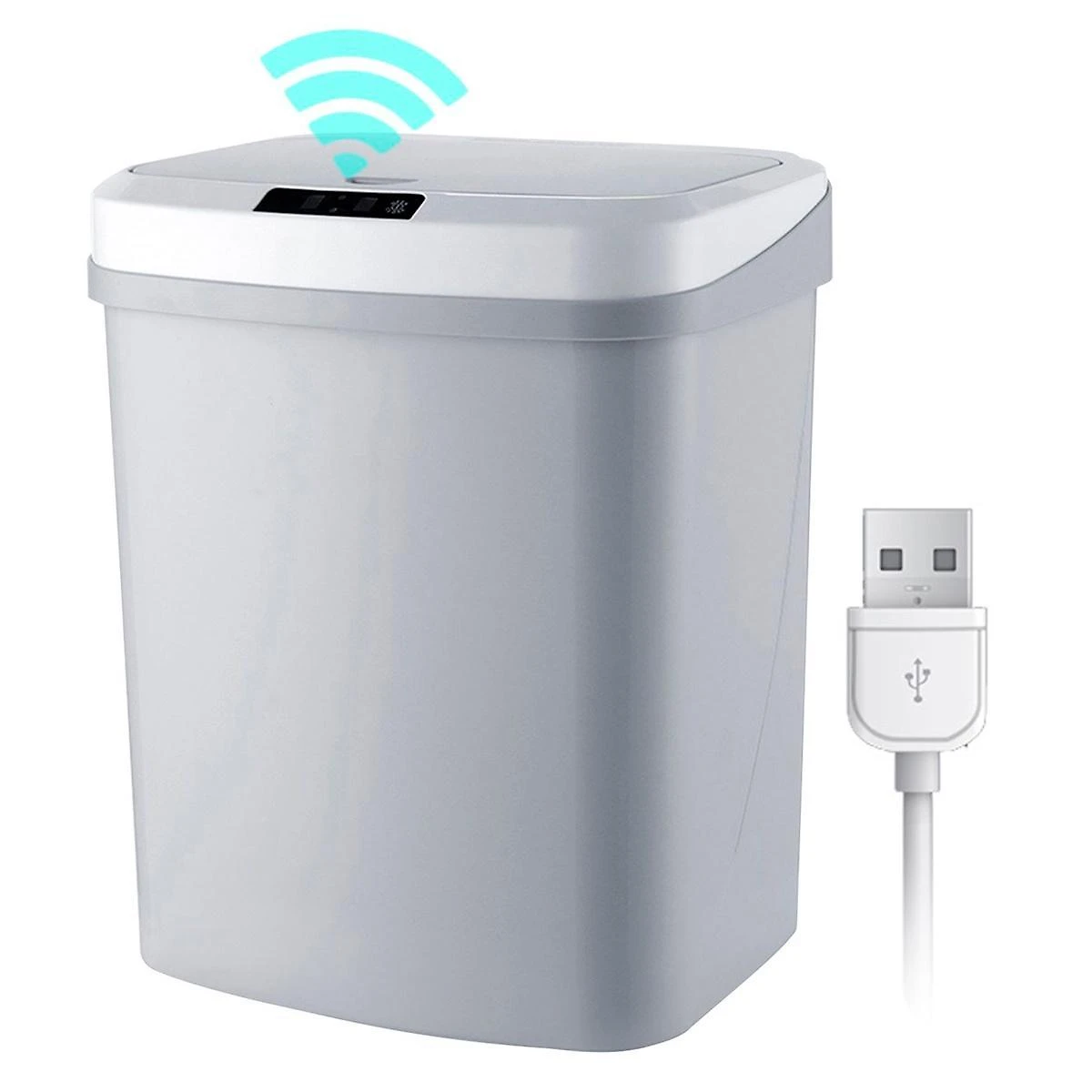 Miniatura Lixeira Automática Com Sensor Resistente E Recarregável Usb
