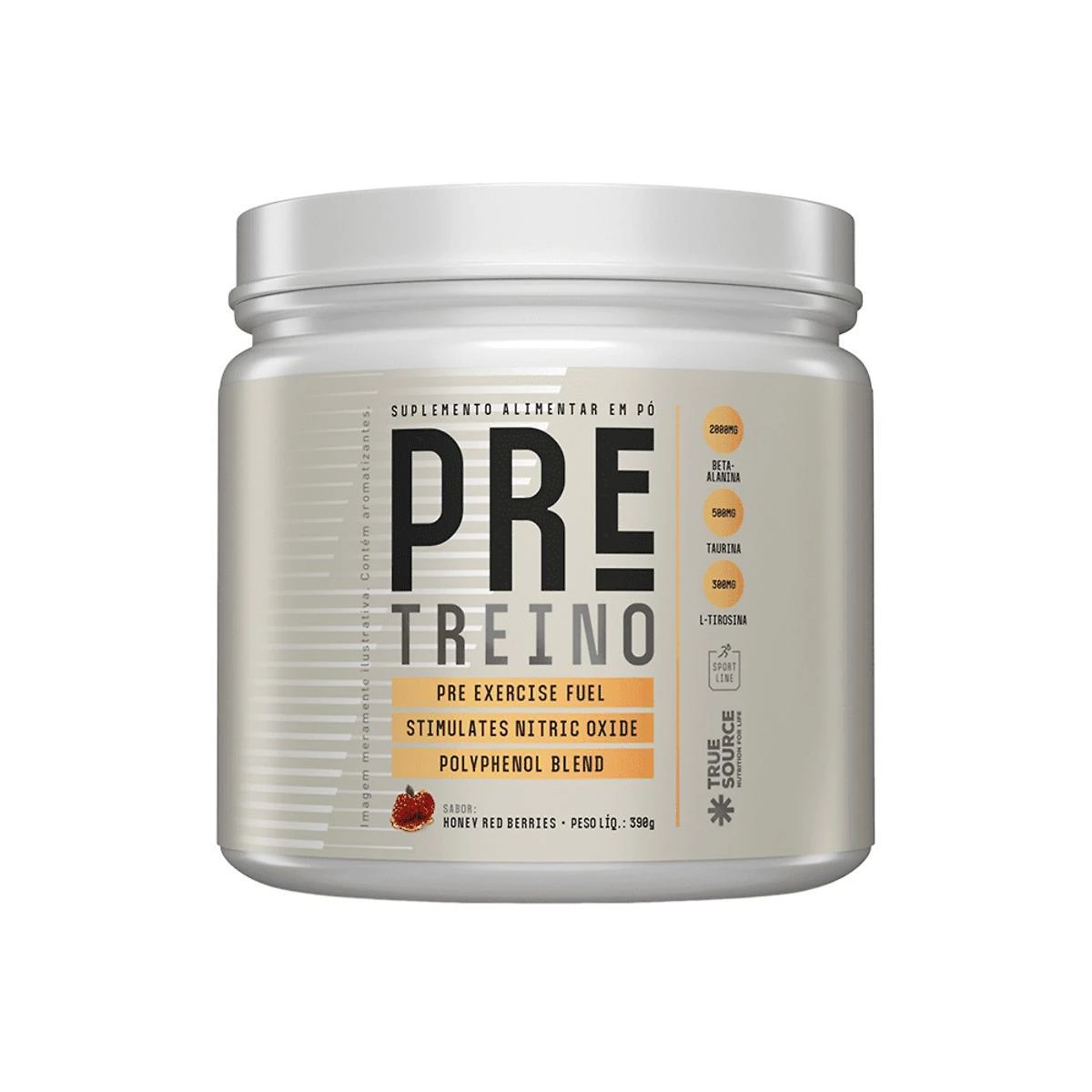 Miniatura Pré-Treino Sport Line True Source 390G Honey Red Berries