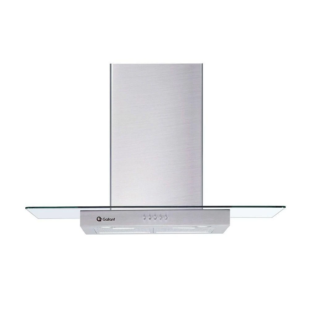 Coifa parede gallant venezia vidro reto inox 90cm 220v
