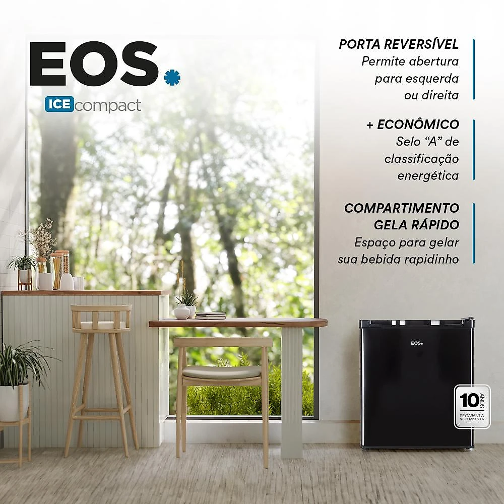 Frigobar EOS Ice Compact 47L Preto EFB50P 220V