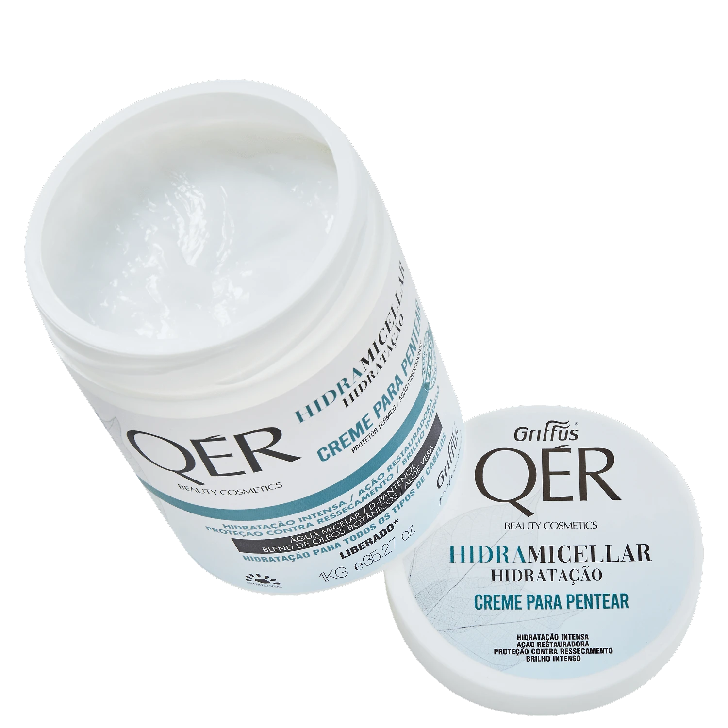 Miniatura Griffus QÉR Beauty Cosmetics Hidramicellar - Creme para Pentear 1kg