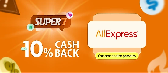 ALIEXPRESS com até 10% de cashback 
