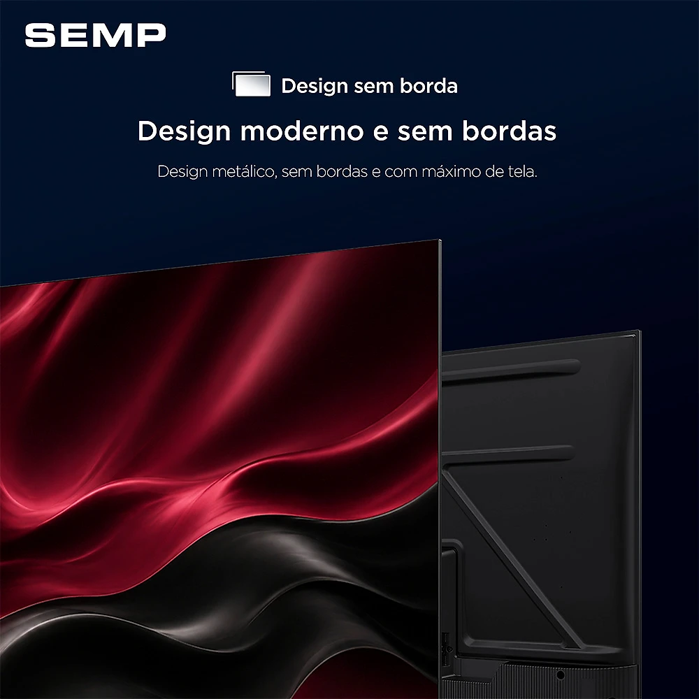Smart TV Semp 43 Polegadas LED Full HD S42R Roku TV Wi-Fi Dolby Audio Brilho até 240 Nits 43S42R