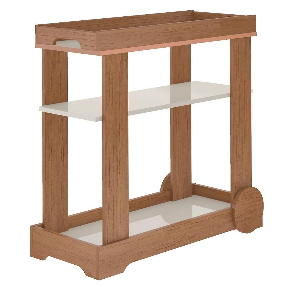 Carrinho Bar Com Rodizios 80 Cm 4659 Cinamomo Off White Arly Cinamomo Off White