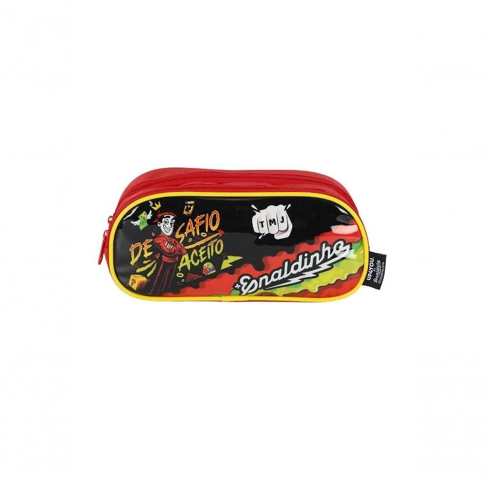 Estojo Duplo Infantil Luxcel Enaldinho By Up4you EI41104UP_CS Poliéster Vermelho