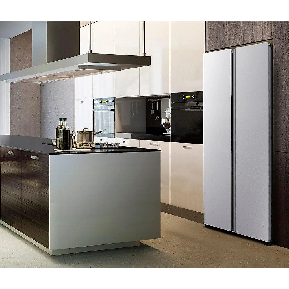 Geladeira Hisense Inverter Side by Side RS3P428, 441 Litros, Inox - 220 Volts