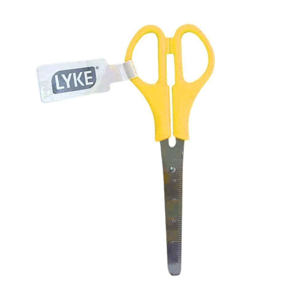 Tesoura Escolar Cores Neon 13cm Lyke Amarelo