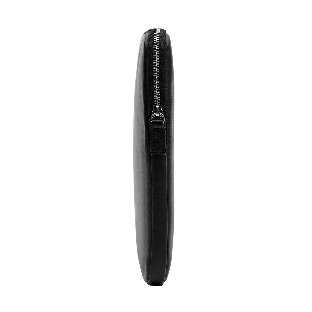 Miniatura Capa Sleeve Macbook 16" iPlace, Pampas, Couro Preto
