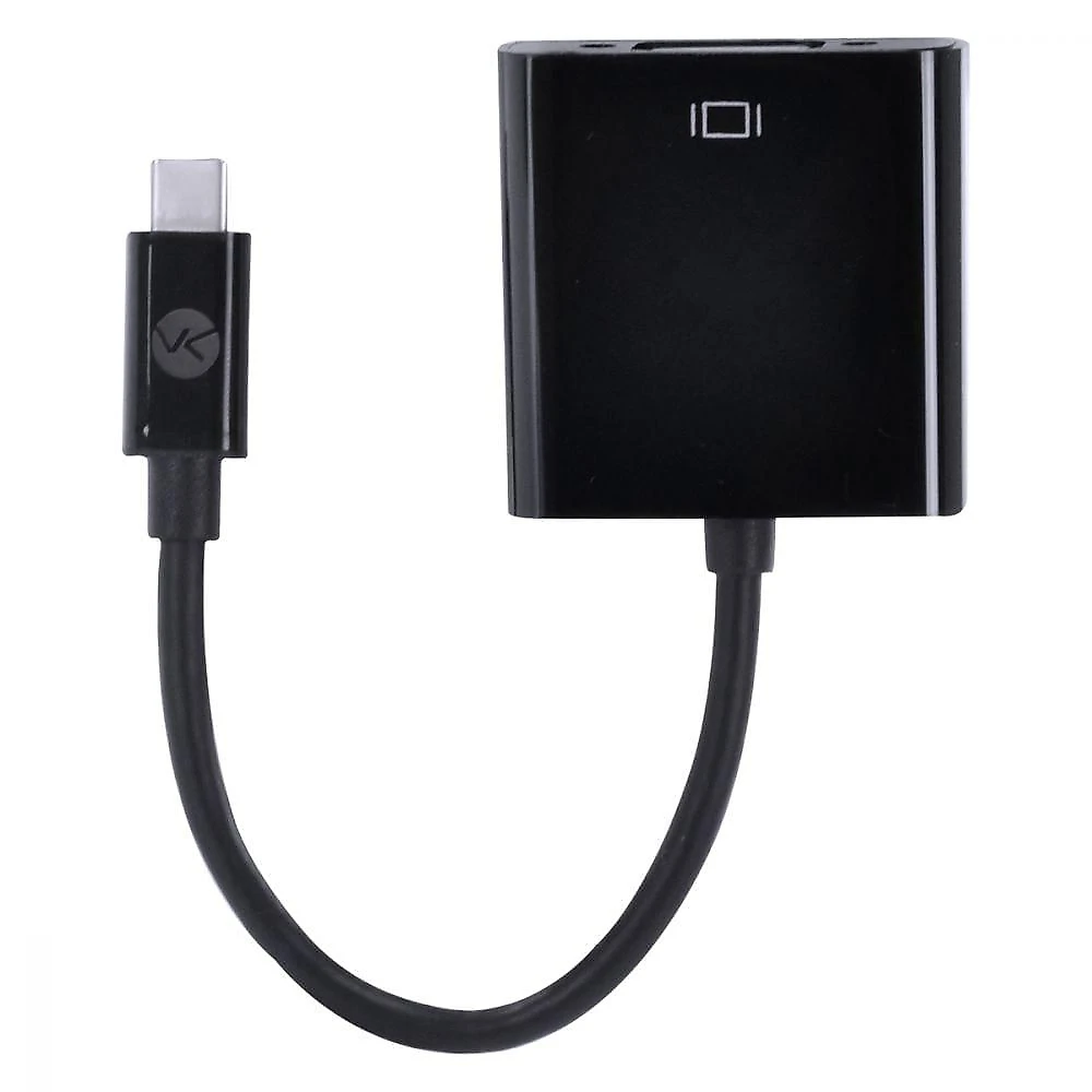 Adaptador Usb Tipo C X Vga Fêmea Full Hd 1080P 20Cm - Achdmi