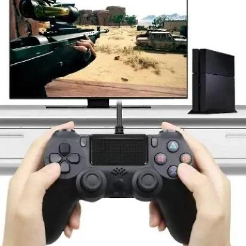 Controle sem Fio para Ps4 e Pc Aquilae Joystick com Bateria Recarregável Preto