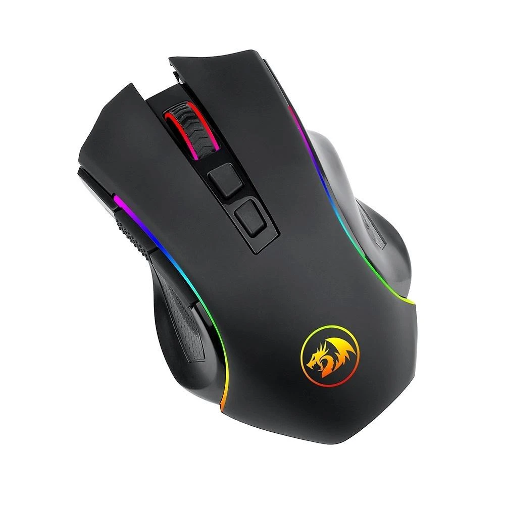Miniatura Mouse Gamer Sem Fio Redragon Griffin, 8000 DPI, 8 Botões, Wireless, Preto - M602-KS