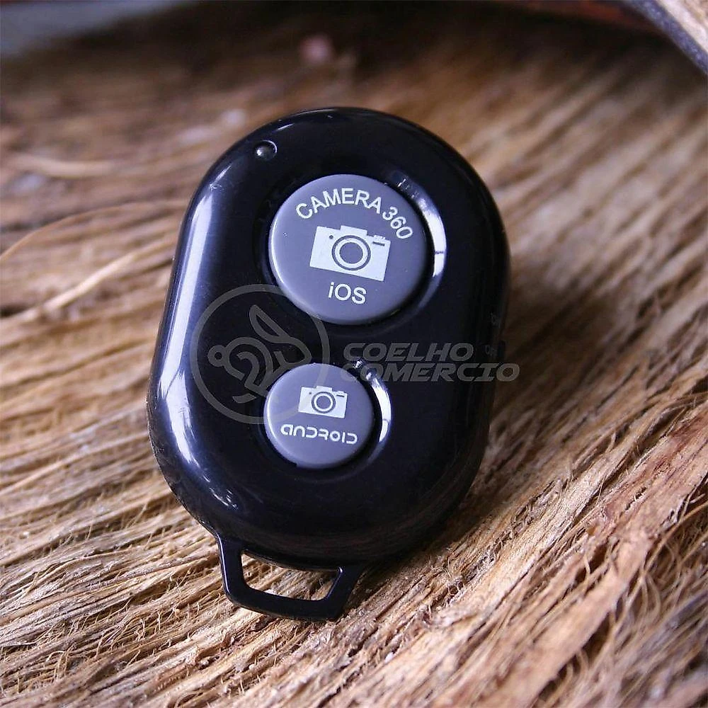 Controle Remoto Disparador Fotos Bluetooth Selfie Preto Nº8