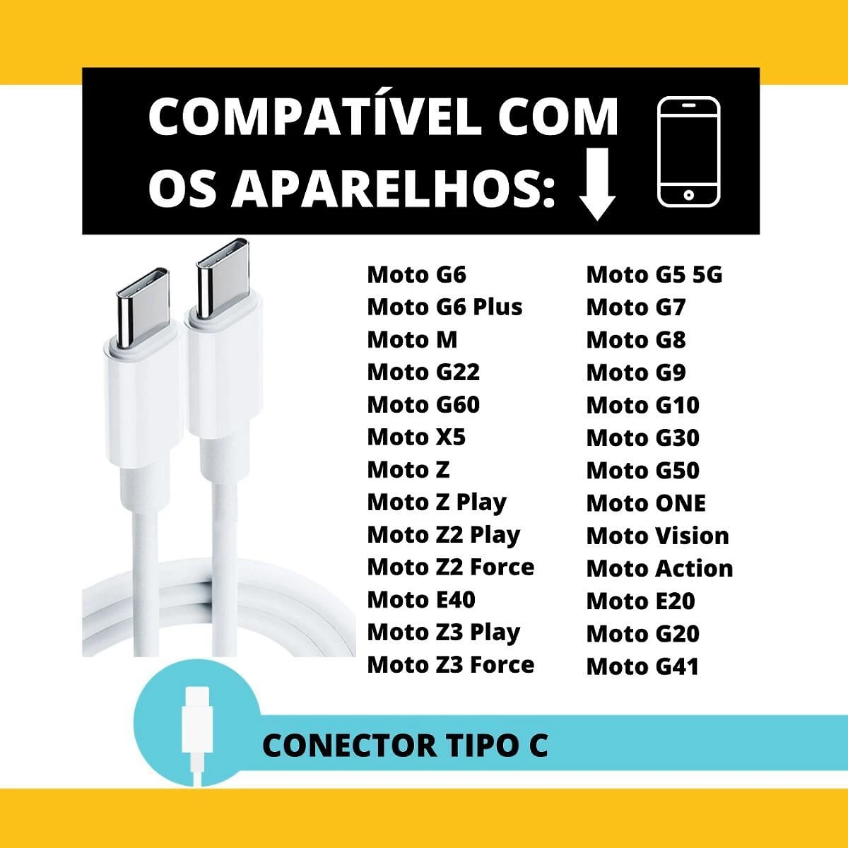 Miniatura Carregador Turbo Moto G e Moto Z - Kit Cabo + Fonte
