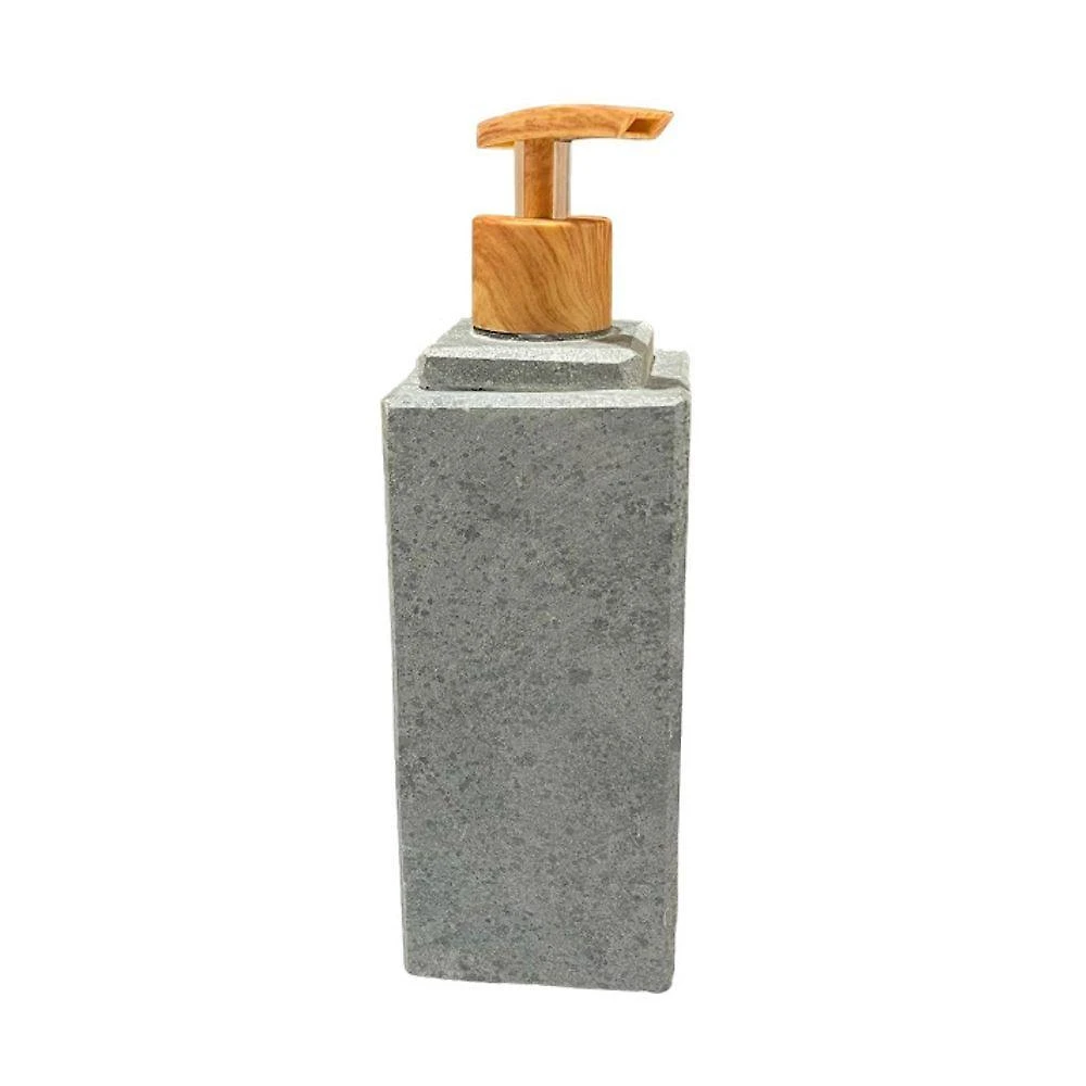 Porta Sabonete Líquido Dispenser AF1150INDSJ em Pedra Amadeirado 22x7cm Industria São Jose
