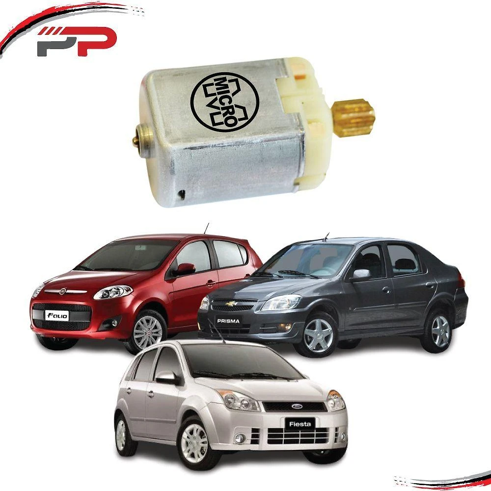 Micro Motor da Trava Elétrica da Fechadura para Porta Modelo F103 Compatível com Fiesta, Ka